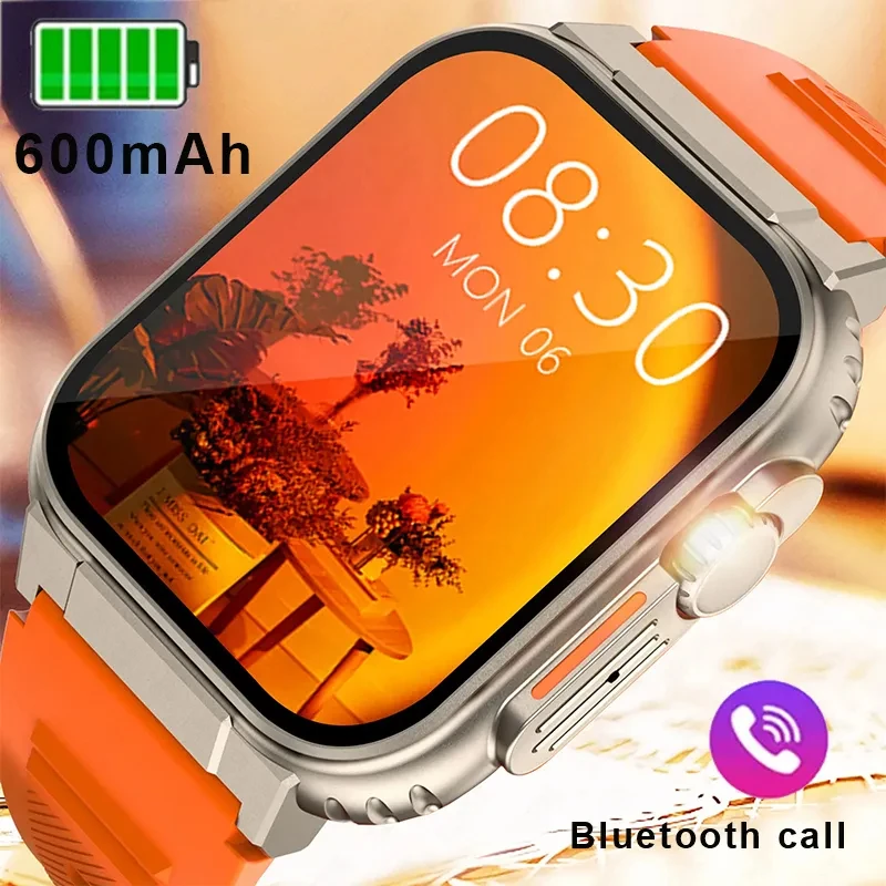 

2023 New Full Touch Smart Watch Men For Android Xiaomi Blood Pressure Oxygen Fitness Watch 5 Atm Waterproof Military SmartWatch