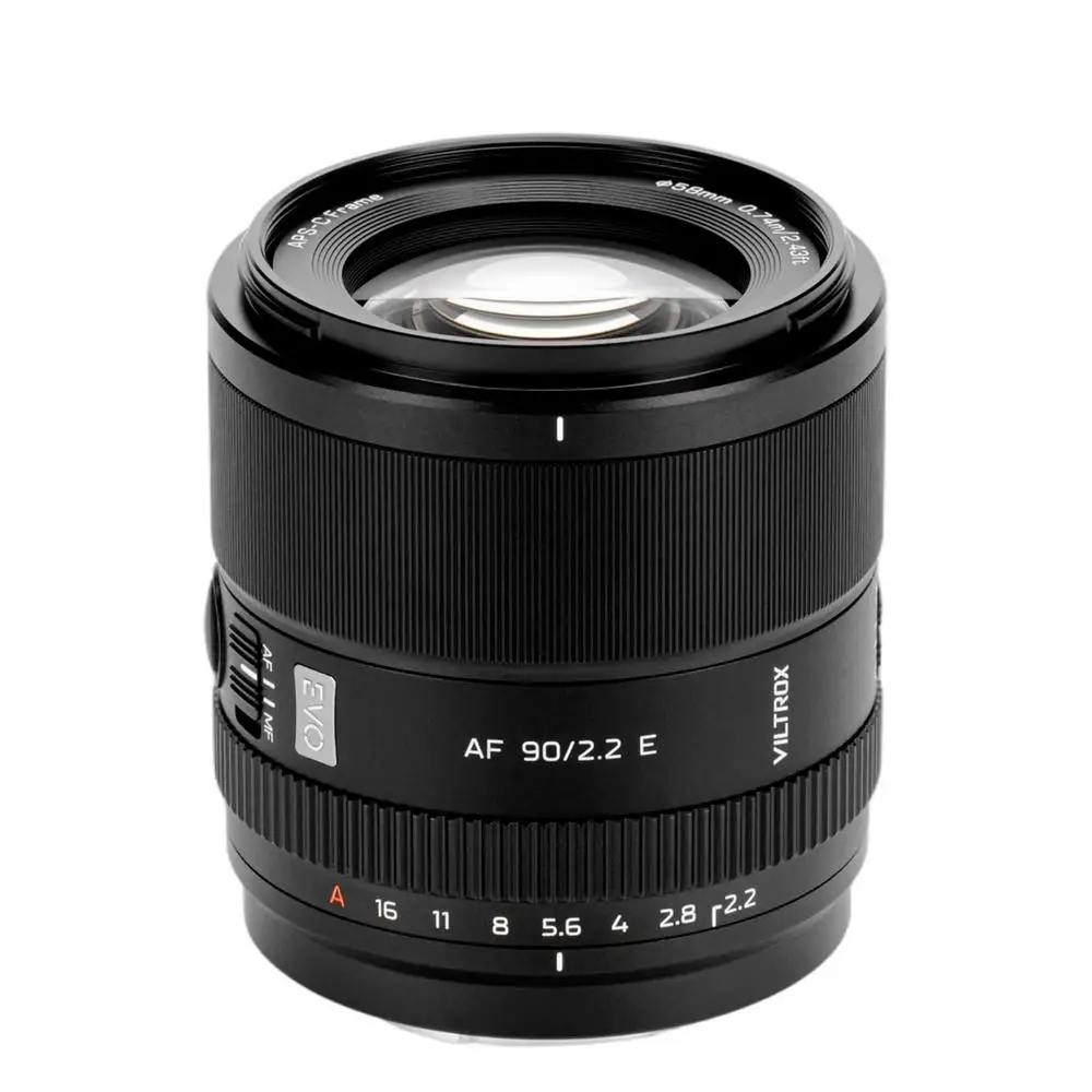 Фото VILTROX 90mm F2.2 EVO APS-C Телеобъектив с автофокусом для Sony E-Mount A7IV ZV-E1 A7CII ZV-E10, Nikon Z-mount, Fuji XF-mount №4