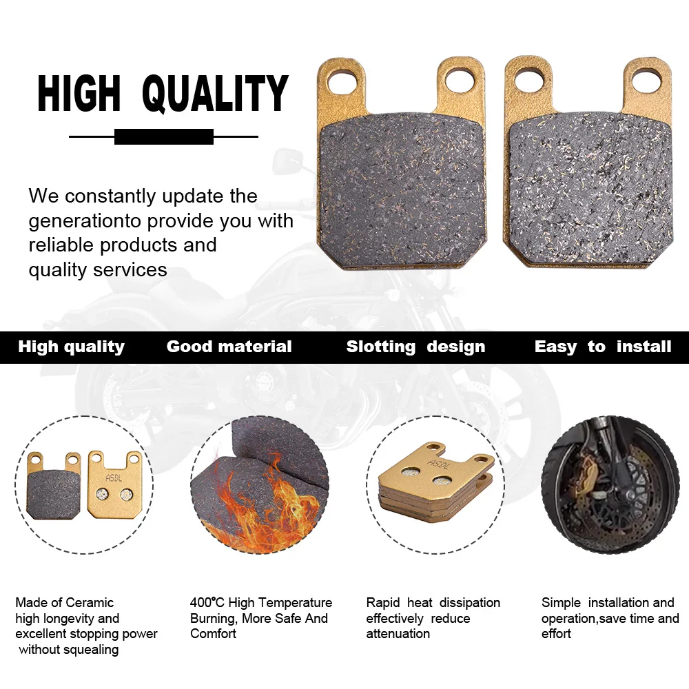 Передние и задние тормозные колодки 1 пара, дисковые планшеты для MONTESA Cota 307/335 307 335 88 для SUZUKI RMX50 RMX 50 для ROXON Дуэль 50 SM TT 06