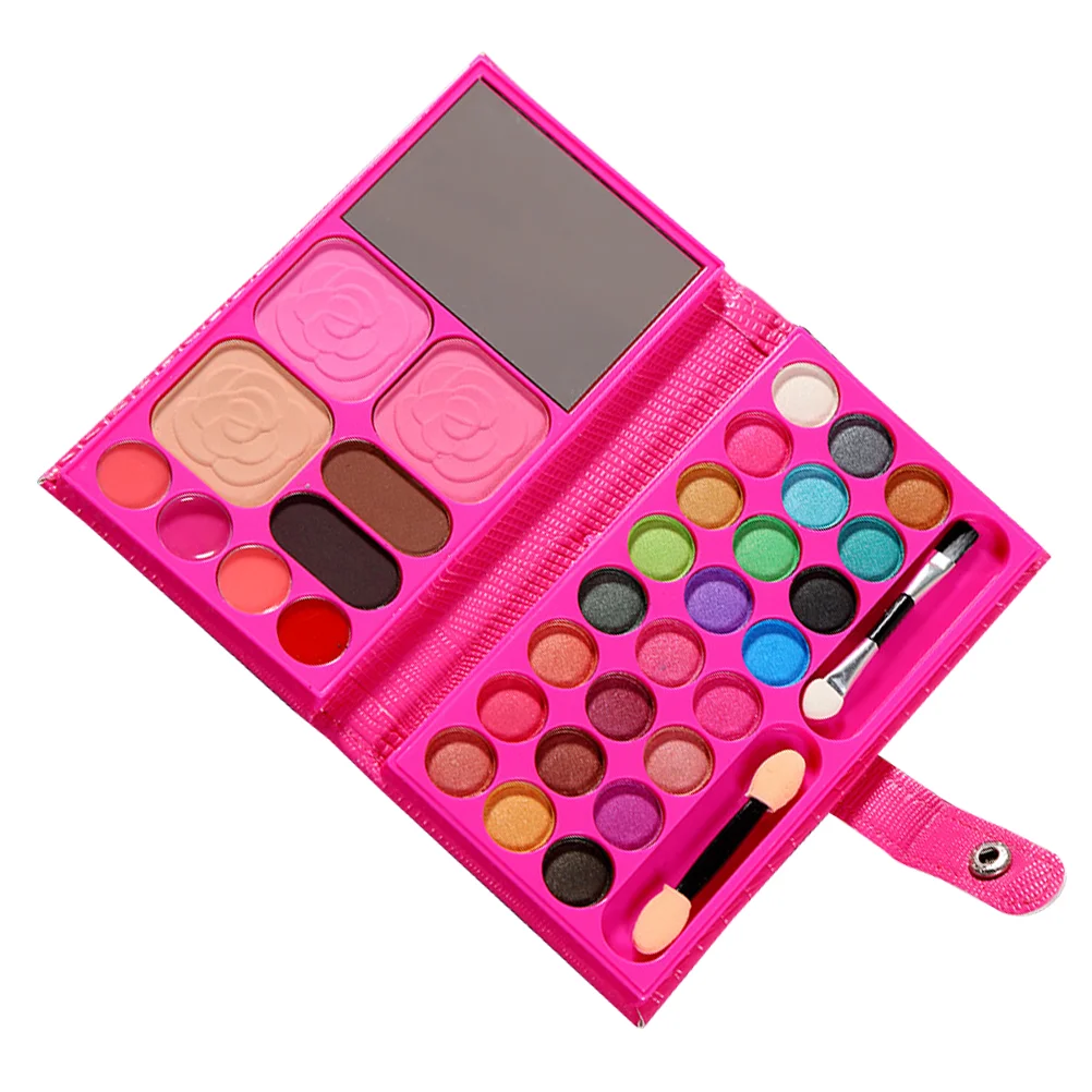 

33 Colors Eye Shadow Pallet Girls Kids Makeup Palettes Kit Cosmetic Accessory Blush Eye Shadow Powder Pan Beginner Makeup Plate
