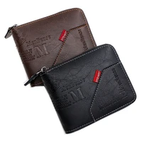 new brand men wallet trifold men clutch money bag leather short male purse with coin pocket card holder portefeuille homme purse
