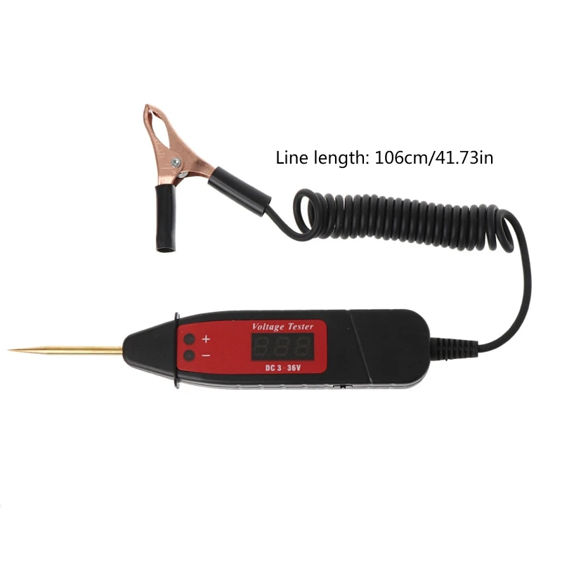 Весенняя линия автомобильного электрического напряжения тестовая ручка-щуп