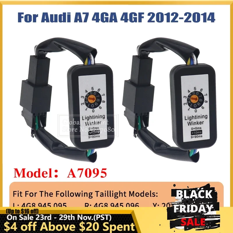 

2Pcs For Audi A7 4GA 4GF Sportback 2012-2014 Taillight A7095 Dynamic Turn Signal Indicator Taillight Add-on Module Wire Harness