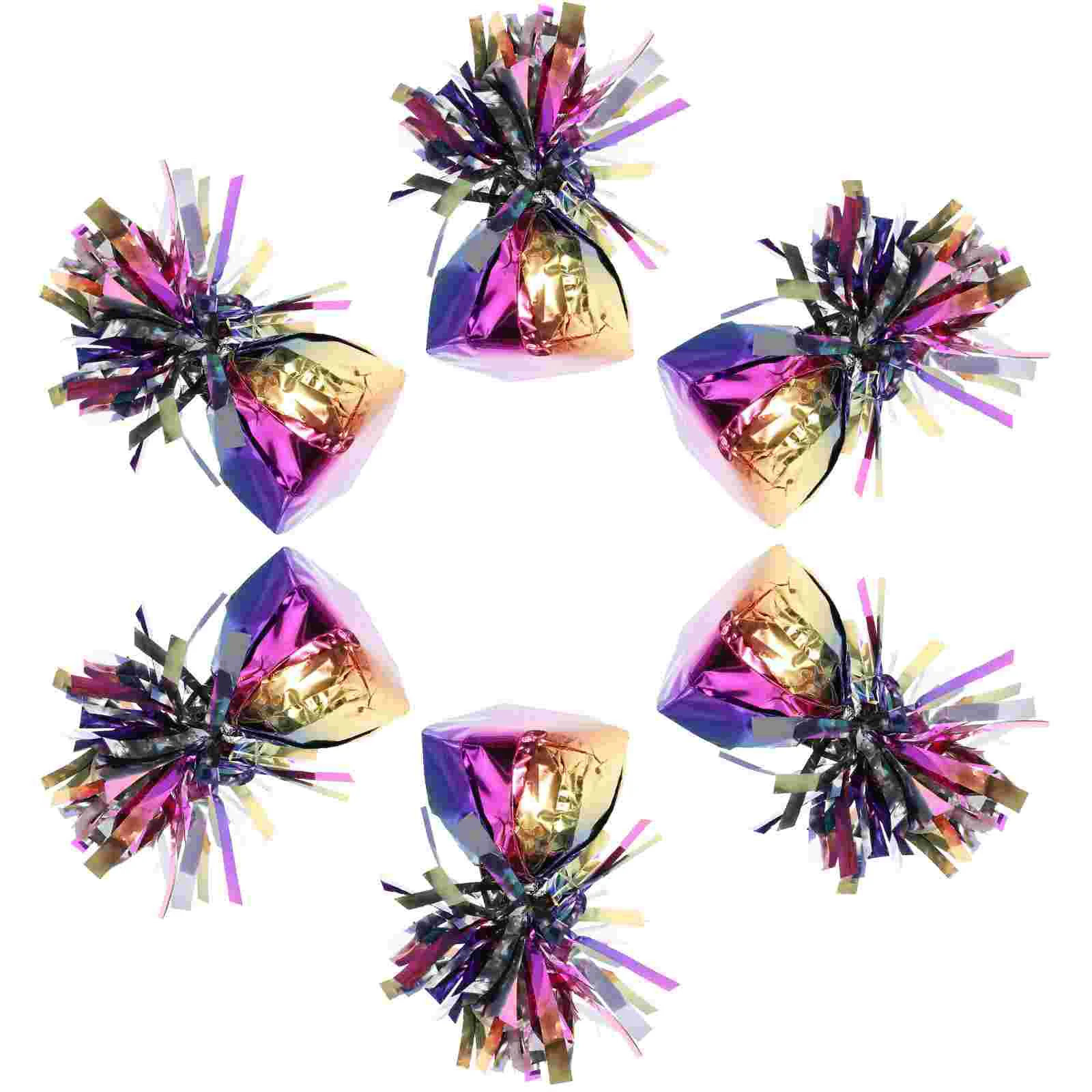 

6 Pcs Party Supplies Ballons Pendant Balloon Weight Helium Weights Color Film Accessory