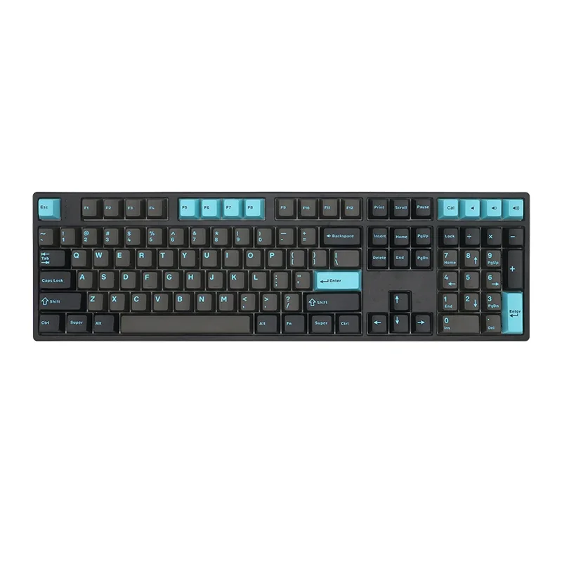 Графитовый синий PBT двухцветный формовочный колпачок 135 клавиш вишневый