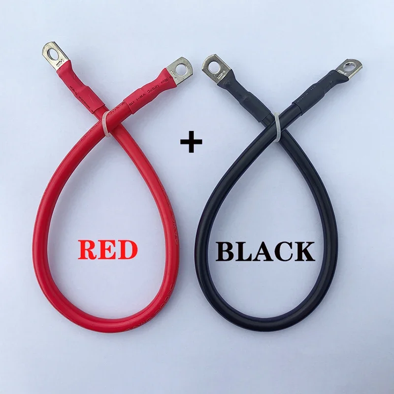 

Супермягкий силиконовый медный кабель с клеммным наконечником M6 M8 M10 для инвертора автомобиля, солнечной батареи