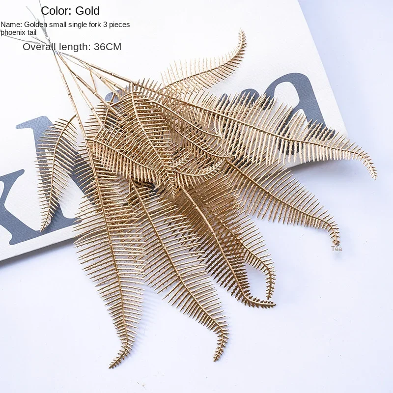 

Искусственные цветы золотые набор из 6 штук