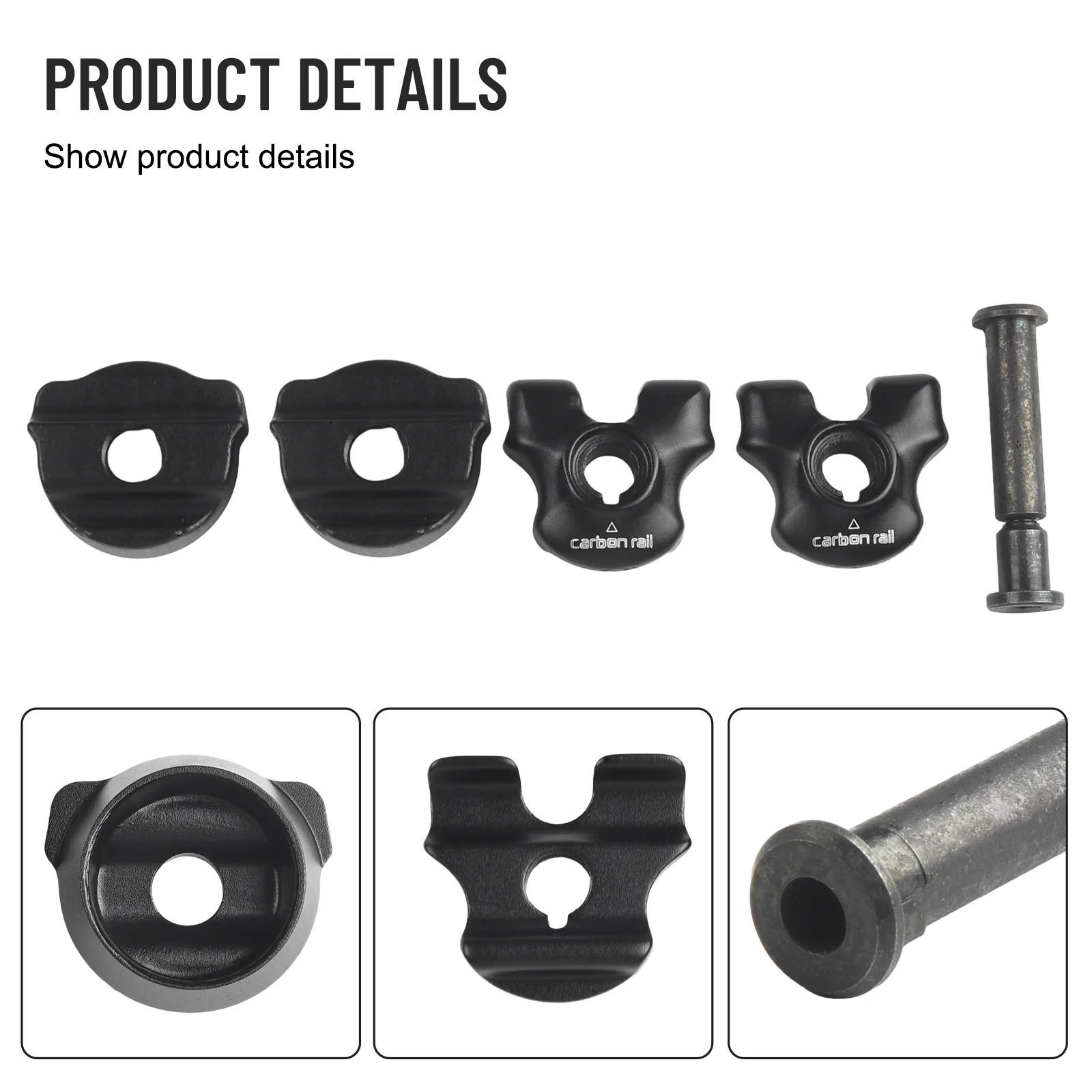 2 шт. зажим для подседельного штыря велосипеда карбоновых направляющих седла 7x9