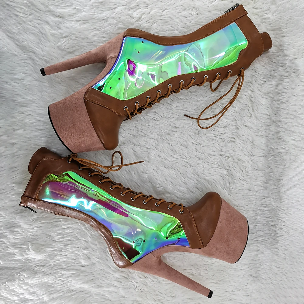 Leecabe  17CM/7inches sexy exotic  fashion   Dancing Party High Heel platform Pole Dance boot