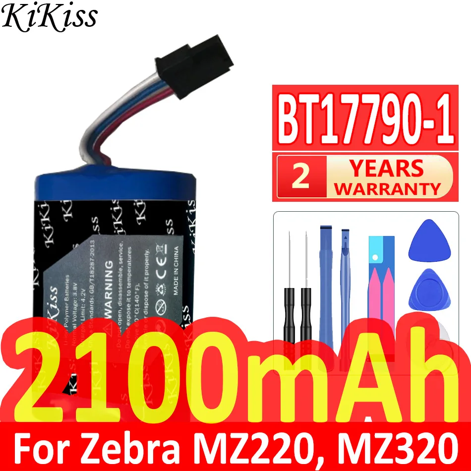 

Мощная батарея 2100 мАч KiKiss BT17790-1 (MZ220) для Zebra MZ220, MZ320