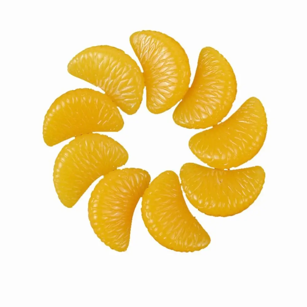 Домашний декор, свадебное украшение, Реалистичная декоративная смола, искусственные ломтики апельсина, искусственные фрукты, домашний декор