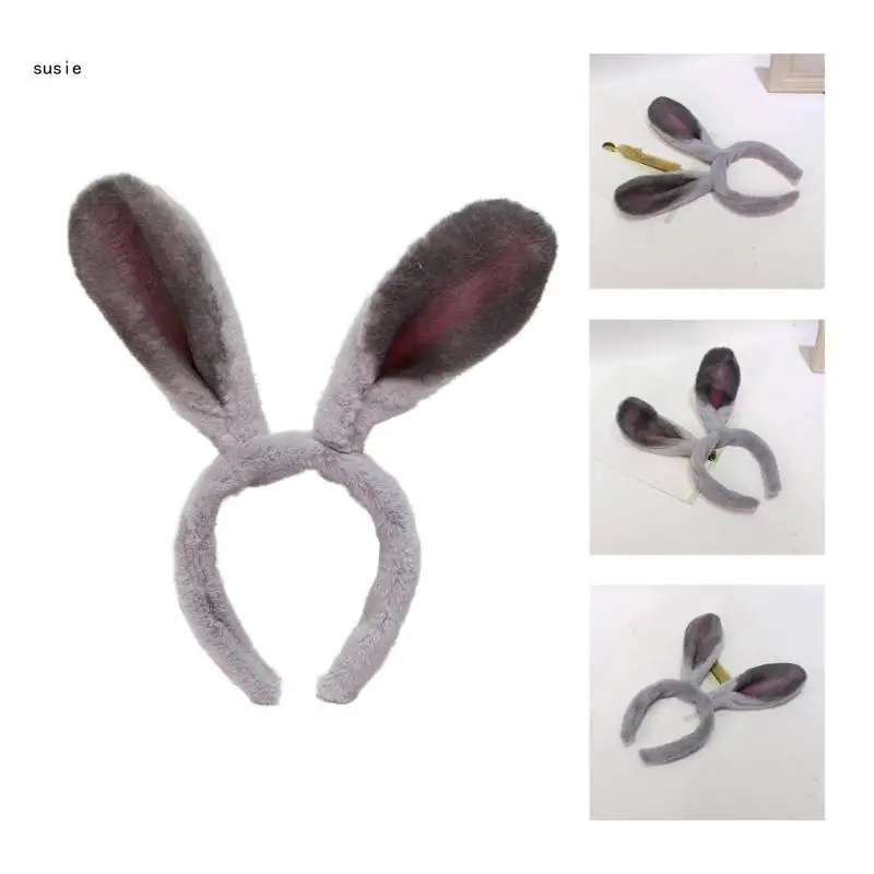 

X7YA Girls Shape Headband Plush Cosplay Animes Character Cosplay Hair Hoop
