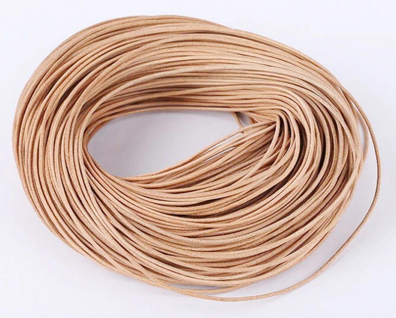 Шнур для ювелирных изделий, черный шнур из натуральной кожи, 1 мм, 100 м/комплект Шнур для ювелирных изделий, черный шнур из натуральной кожи, 1 мм, 100 м/комплект