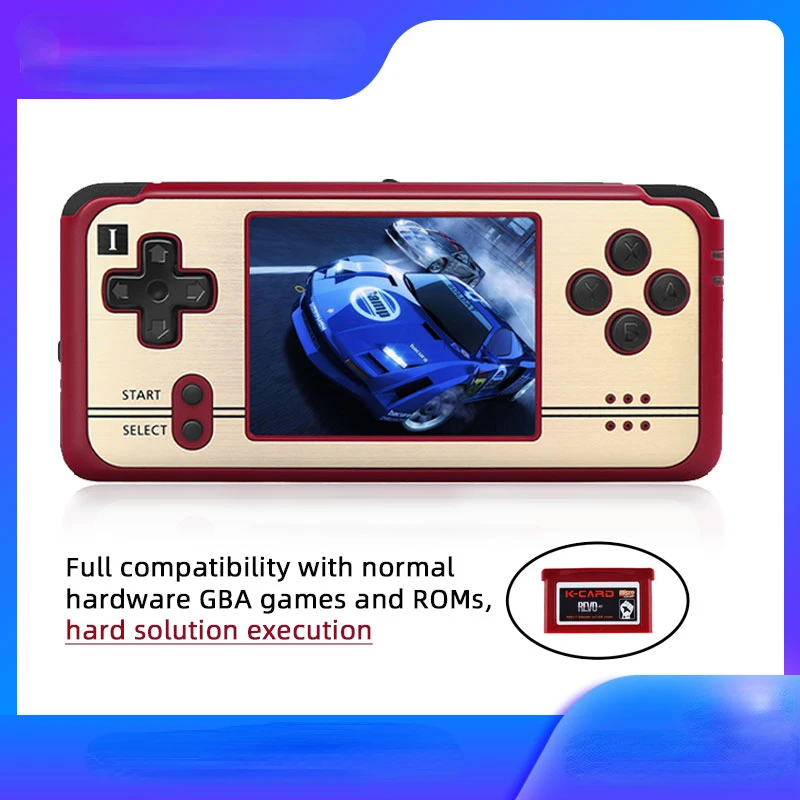 

K101 Plus Pocket Handheld Game Console 3 Inch TFT Screen Dual CPU Support Official-GBA Game Cartridges Kid Gift Genuine Best