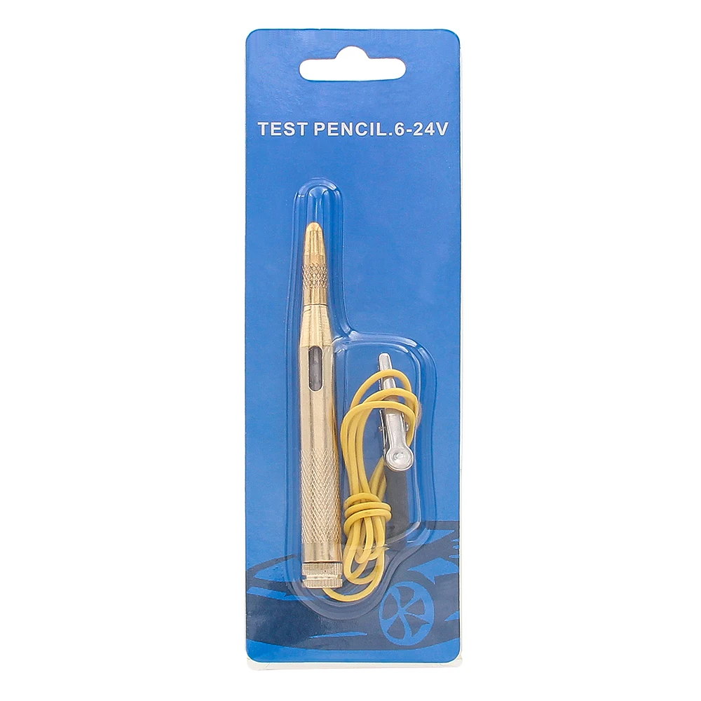 

6-24 В Постоянного Тока, Автомобильный Тестер Напряжения, Лампа, Медная Автоматическая Тестовая Ручка, Фонарик, Детектор Зоны