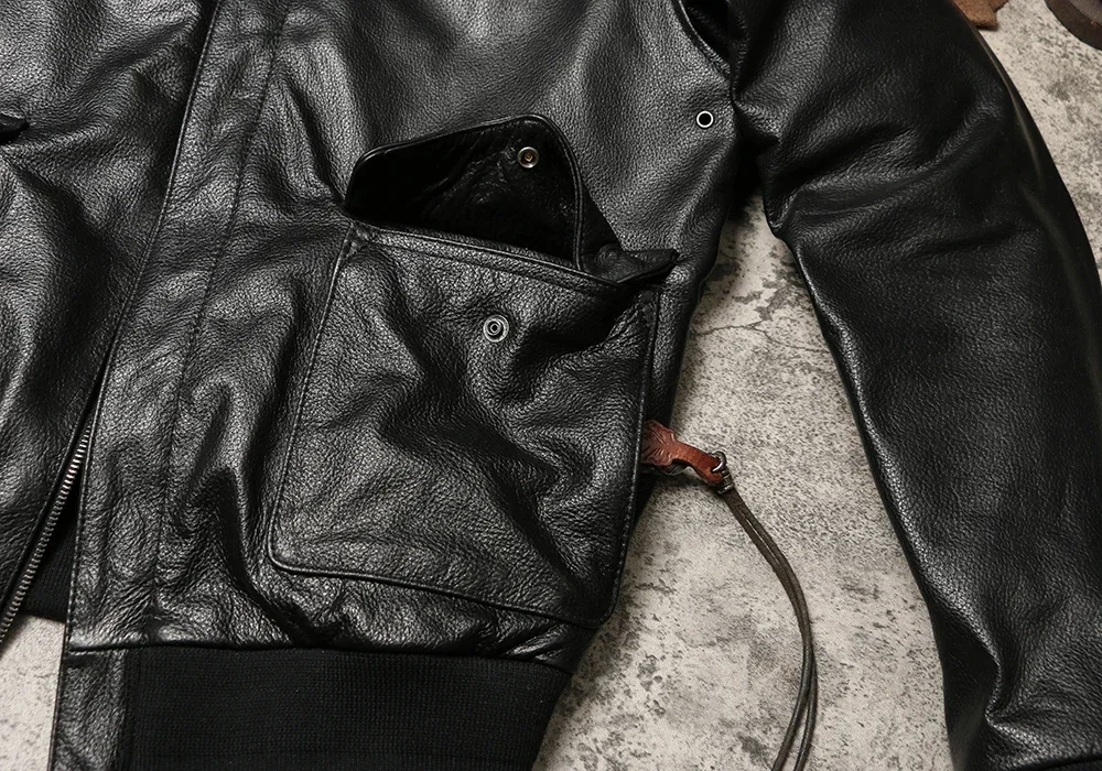 Тпая бритва американская винтажная куртка-авиатор формата А2 верхний слой