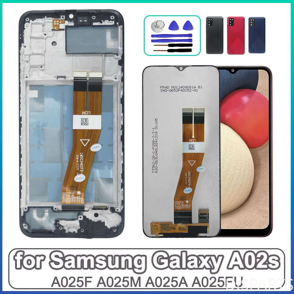 Фото Проверенный ЖК-дисплей для Samsung Galaxy A02s, сенсорный экран в сборе для Samsung Galaxy A02s A025F A025M. №1