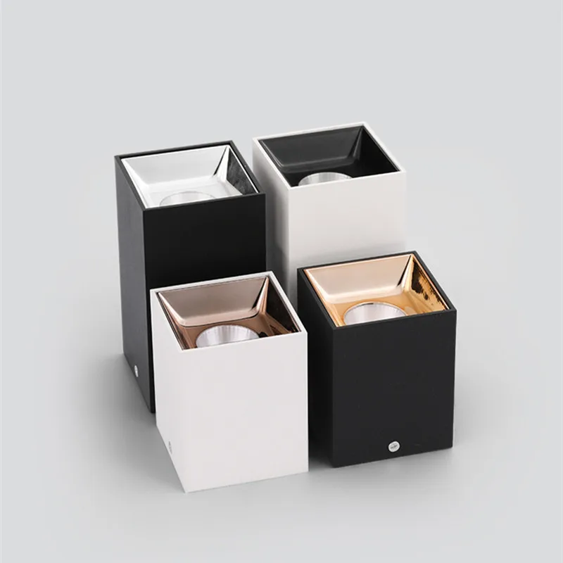 Квадратный светодиодный светильник с регулируемой яркостью поверхности 7 Вт 9 12 15