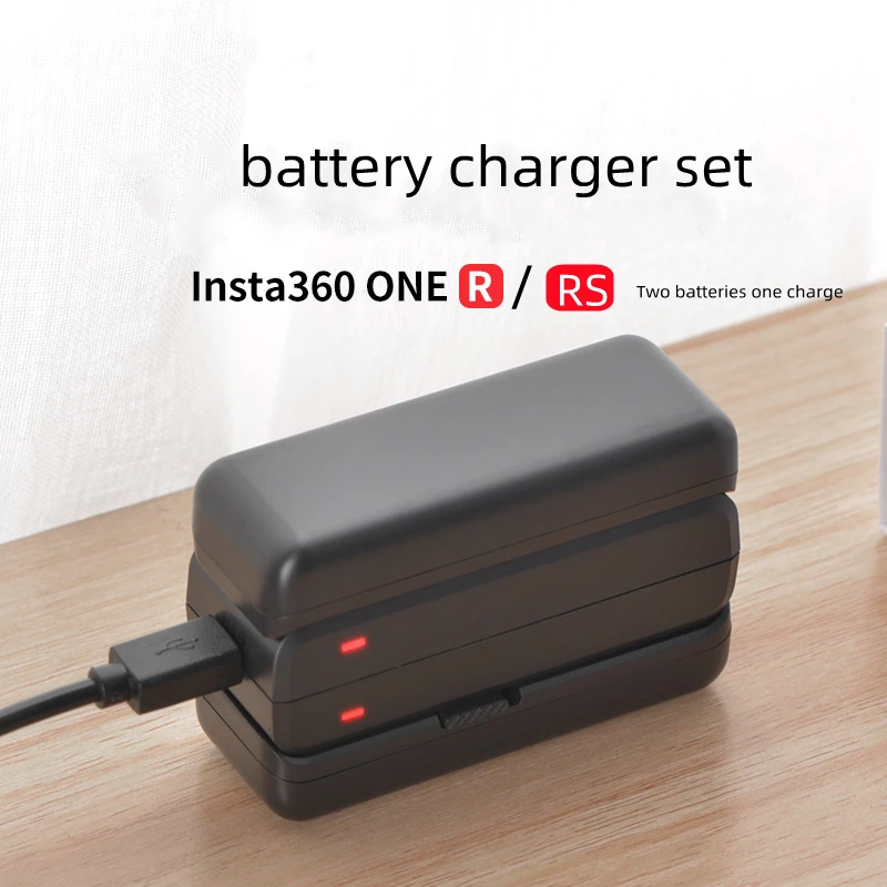 

Подходит для Insta360 ONE RS зарядное устройство для панорамной камеры 4K аккумулятор двойное зарядное устройство Insta360R аксессуары