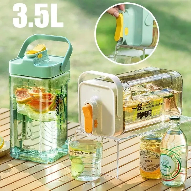 3 5 л холодильник бутылка для холодной воды с краном удобное хранение холодная