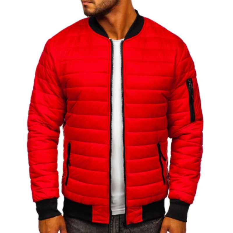 Winter Men Down Jacket Thin Warm Coats Male Solid Stand Collar Vintage Men Parkas Loose Down Parkas Outerwear Jack Man Clothing