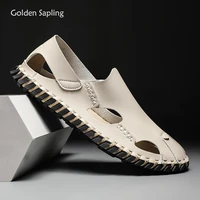 golden sapling lightweight sandals breathable mens loafers leisure driving flats classics men casual sandals retro beach shoes