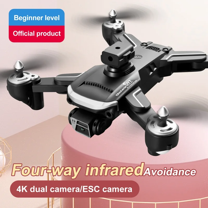

S97 Drone 4K HD Dual ESC Camera 5G WIFI FPV Profissional Aerial Photography Obstacle Avoidance Helicopter Foldable Rc Quadcopter