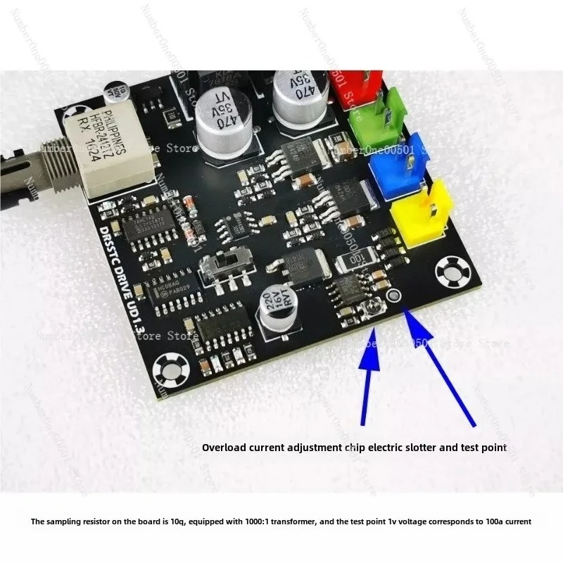 Фото Плата драйвера DRSSTC UD1.3 (готовая) для одного транзистора, для аксессуаров к катушкам, для имитации молнии №5