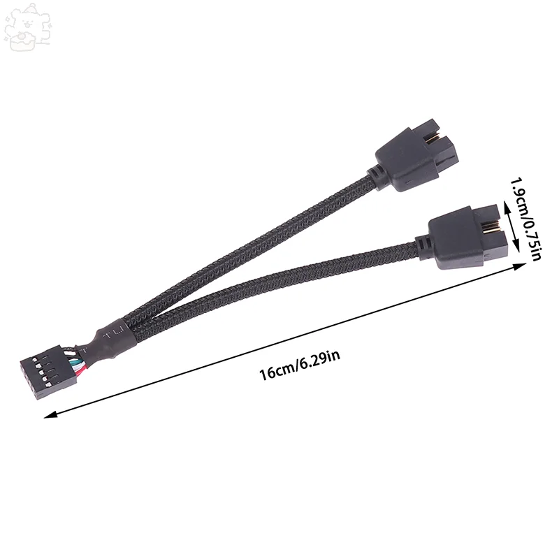9-контактный 15 см USB-удлинительный кабель для материнской платы компьютера 1 мама
