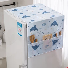 Home Refrigerator Dust Cover Waterproof Oil-proof Home Fabric Dust Bag Washing Machine Microwave Cover Towel Home Decoration
