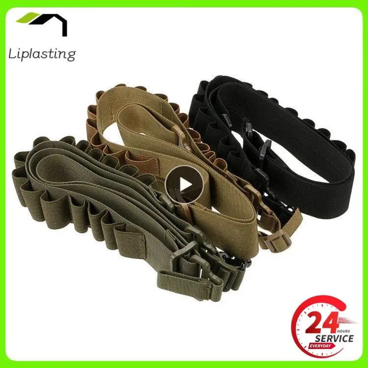 

1~10PCS Hunting Straps Accessories Storage Two Point Sling Adjustable Tactical Strap For Hunting Tactical 15 Rounds Shell Holder