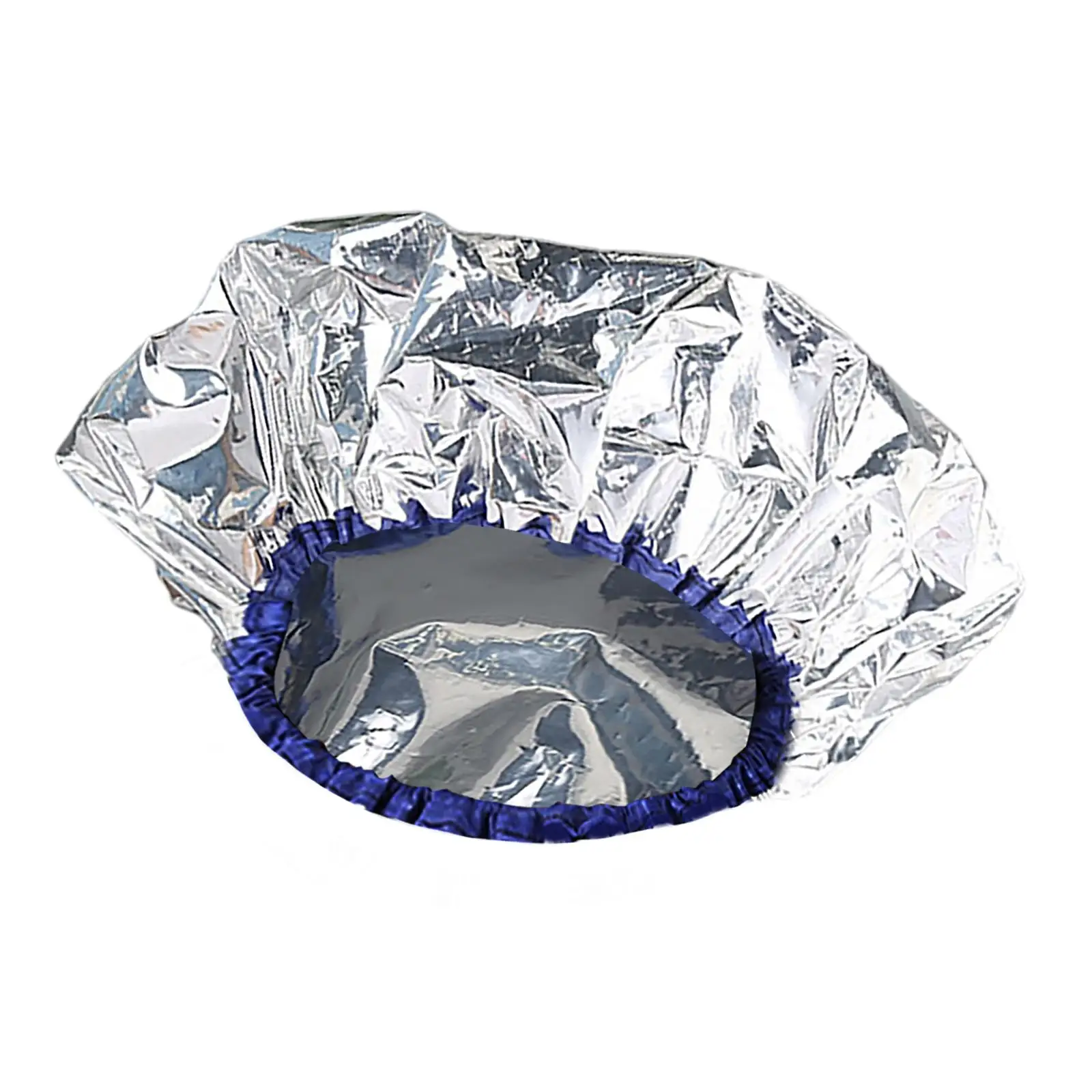 10x Heat Insulation Tin Foil Hat Deep Conditioning Elastic Disposable Shower Caps for Bathing Women Bathroom Hair Salon Girls