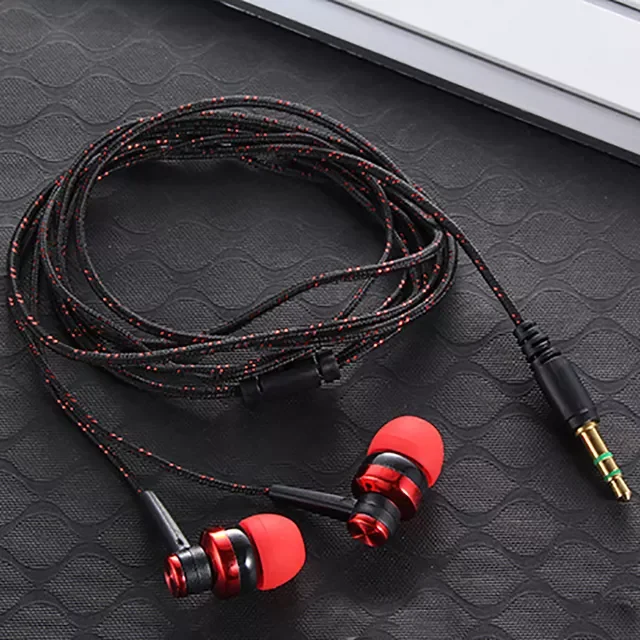

Arrival Stereo In-Ear Earphone Earbuds With Microphone Black White High Quality Built-In Microphone Double Earphone