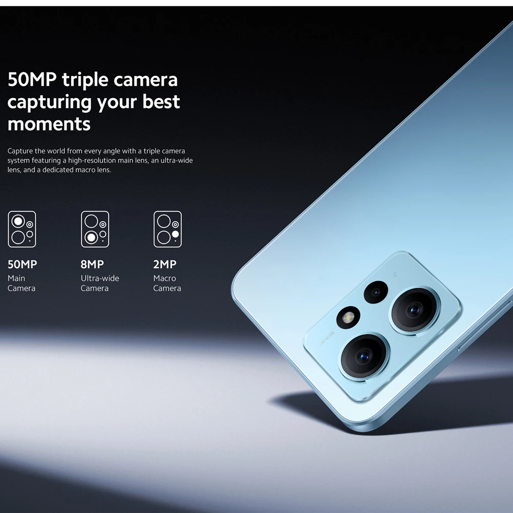 Global Version Xiaomi Redmi Note 12 Snapdragon® 685 4GB /6GB /8GB 128GB 120Hz AMOLED 33W Fast Charging 50MP Camera 6.67