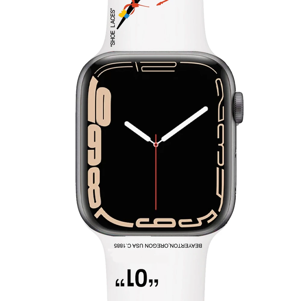 

Ремешок силиконовый для apple watch band 44 мм 45 мм 40 мм 41 мм 38 мм 42 мм, модный браслет с принтом для iWatch 3 4 5 6 7 se band