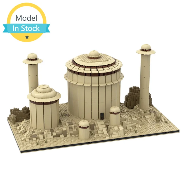 

MOC Jabba's Palace-Tatooines Model Desert Palace Desert Village Building Blocks Church Architecture Palace Bricks Toys For Kid