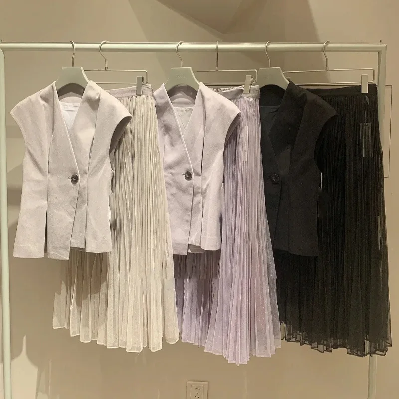 LYEEYNNR однотонный нежный женский комплект из 2 предметов тонкие топы без рукавов с