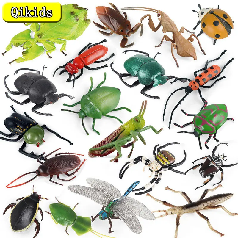 Новые детские игрушки, фигурки, имитация диких насекомых, модель животного, Бабочка, пчела, паук, мантис, Скорпион, коллекция, Когнитивное обучение