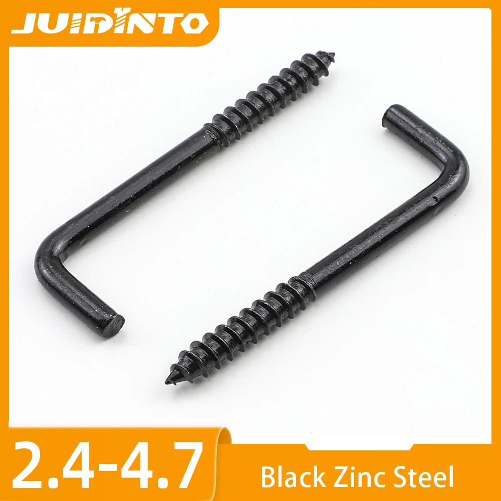 5 ~ 30 шт. M2.4 M2.5 M3.7 M3.8 M4.7 L-образный прямоугольный винт с крючком с черным покрытием из углеродистой стали L-образный саморез