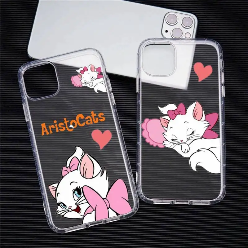 

Cute Disney The AristoCats Phone Case For iphone 14 Plus 13 12 Mini 11 Pro Max XS X XR Soft Transparent Cover
