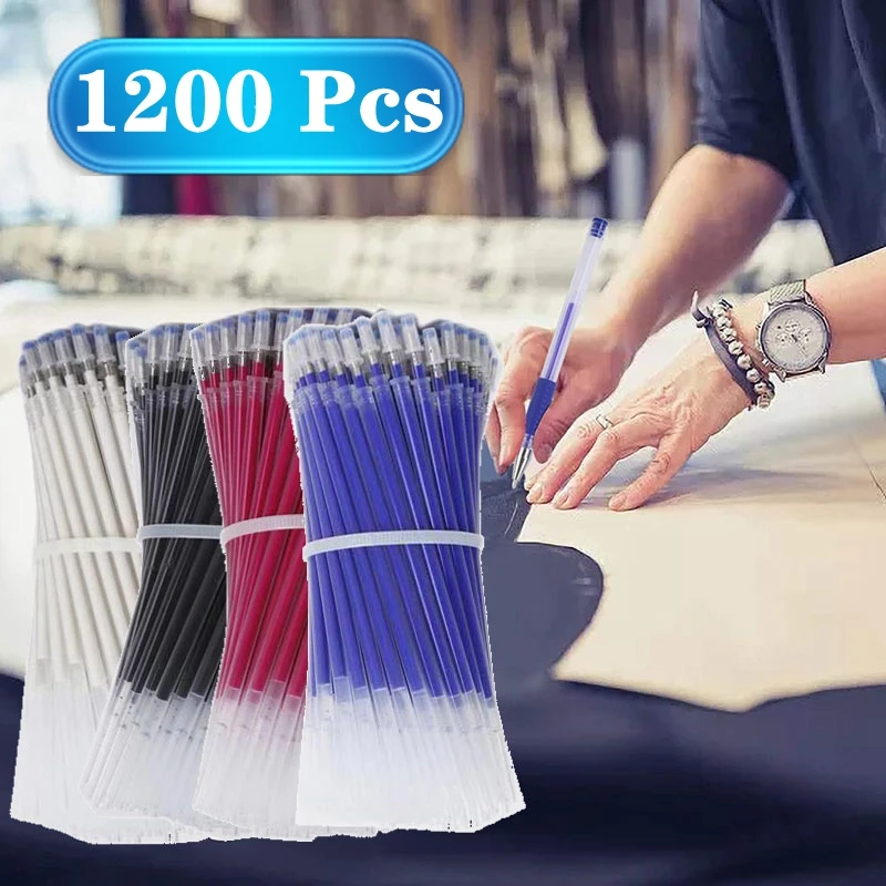 1200Pcs Magic Heat Erasable Refills Marker Temperature Disappear Fabric Pen Sewing Garment Making Leather Clothing Clipping