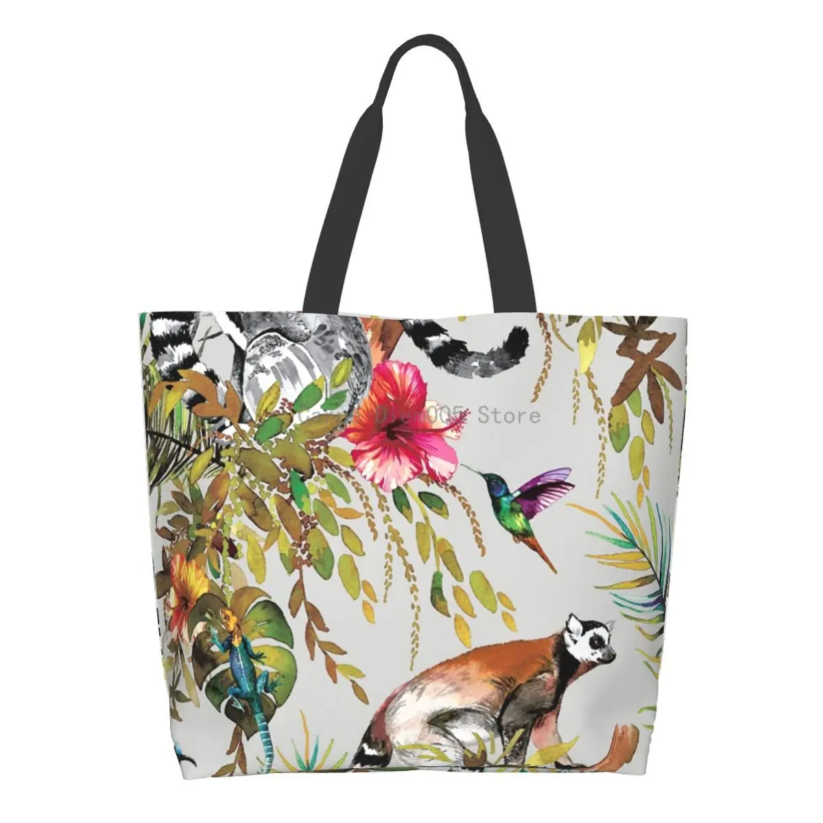

Women Shoulder Bag Lemur Large Capacity Shopping Grocery Tote Bag For Ladies