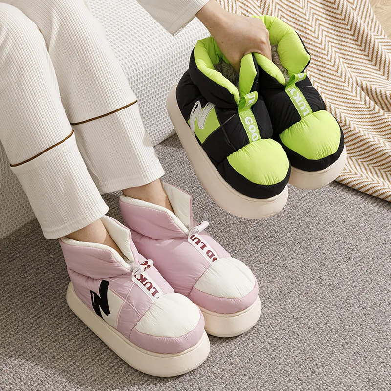 

Suihyung Winter Warm Women Snow Boots Soft Plush Cotton Shoes Waterproof Down Outdoor Ankle Boots Female Platform Short Botas