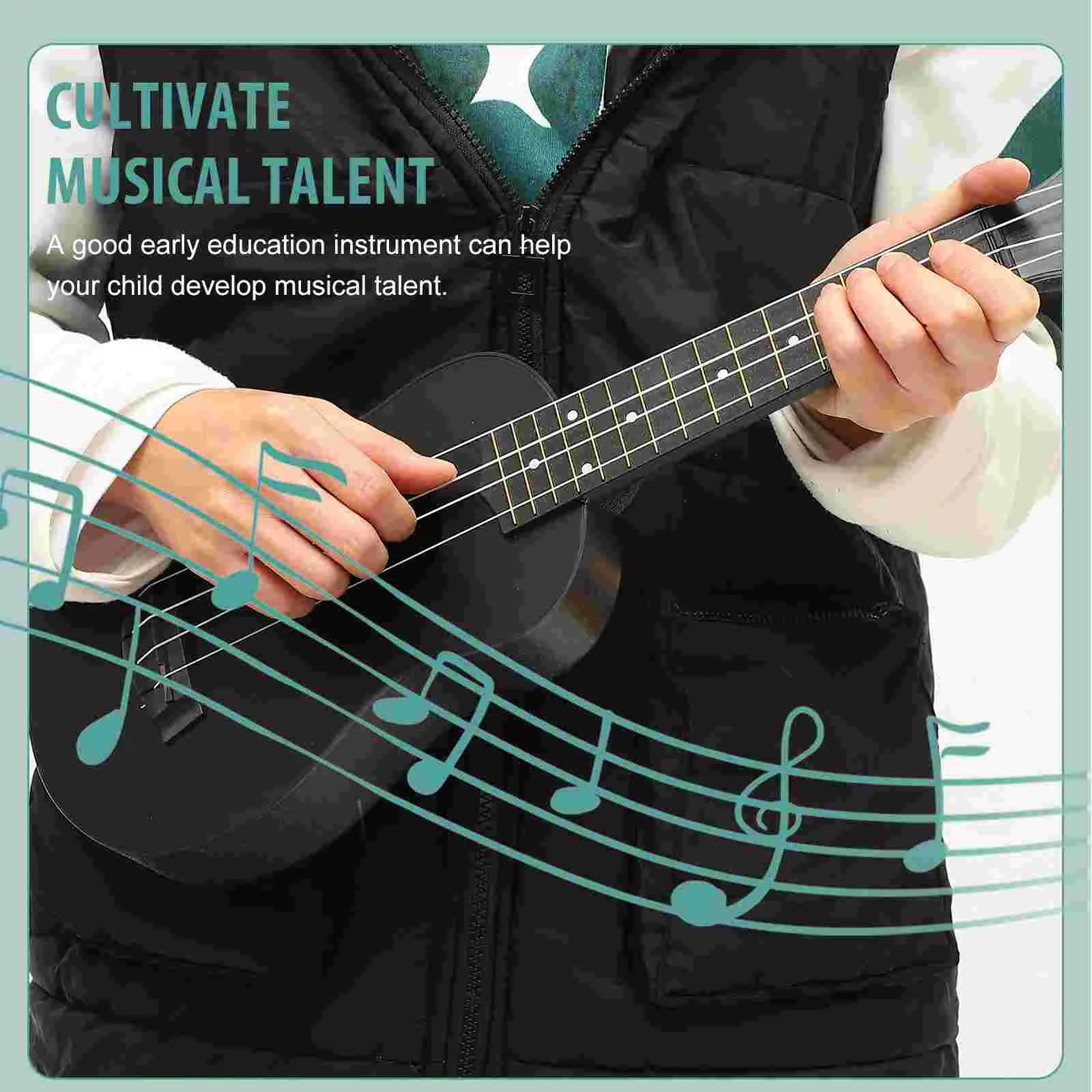 Укулеле с четырьмя струнами для начинающих взрослых и детей деревянные гитары