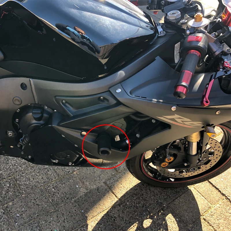 Защитная накладка 2006 YZF R6S 2008-2003 для мотоциклов 2005- защита от падения не вырезанная