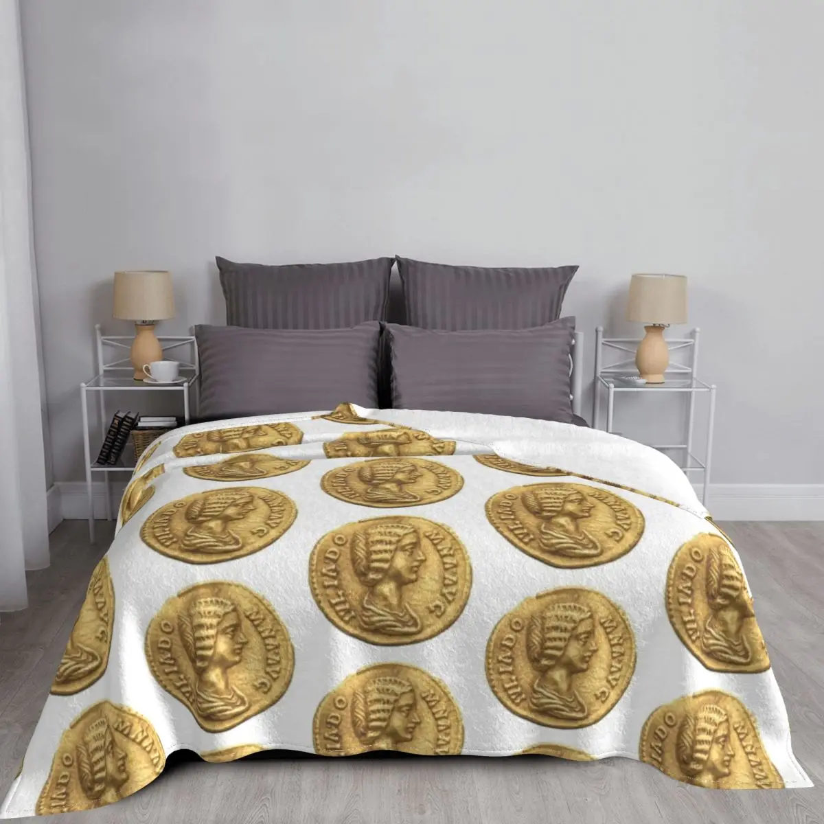 Одеяло для младенцев с золотым золотом и монетами