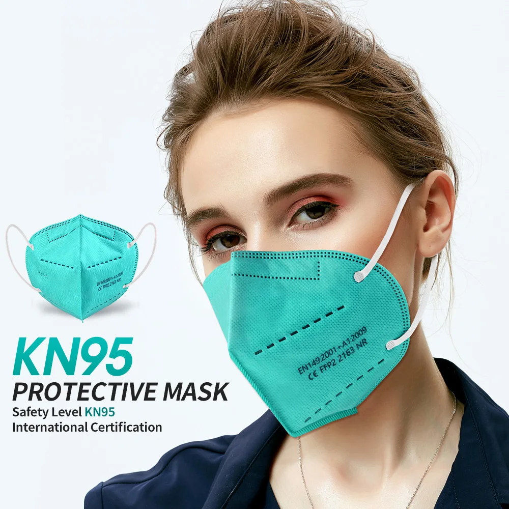 Маска для лица KN95 FPP2 España Homologada 5 слоев взрослых FFP2 ffp2mask Kn95 маски черные ffpp2 mascherina CE