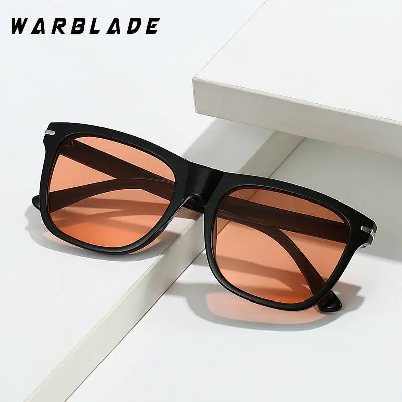 Квадратные солнцезащитные очки с заклепками для мужчин и женщин винтажные