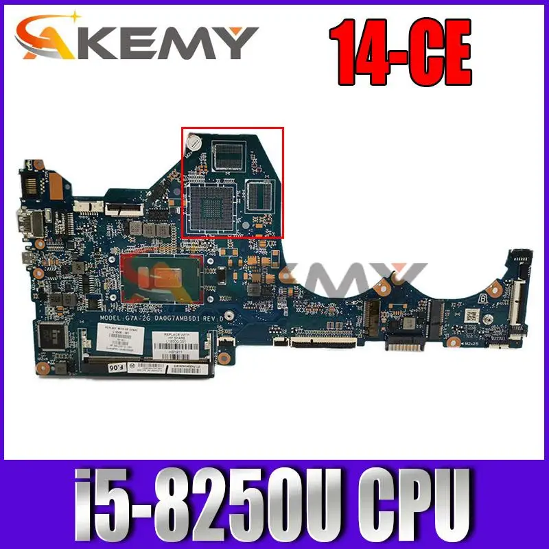 

Материнская плата для ноутбука Hp Pavilion 14-CE TPN-Q207 с SR3LA i5-8250U DA0G7AMB6D1 L18500-601 DDR4 100% протестирована