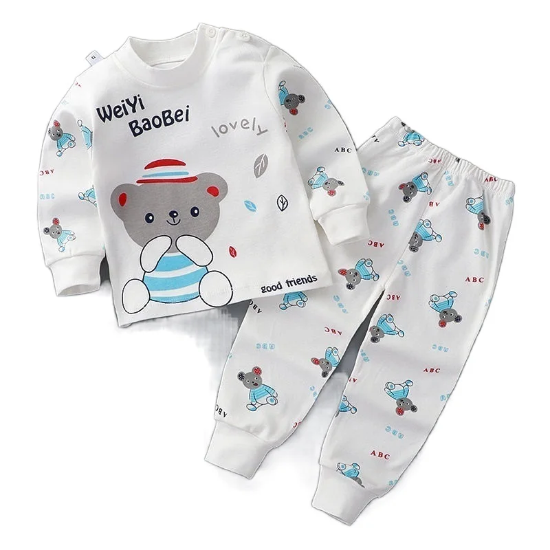 

Children's Underwear Suit Girl's Cotton Long-Sleeved Thermal Underwear Boy0-8Year Old Baby Clothes for Babies Spring and Autumn